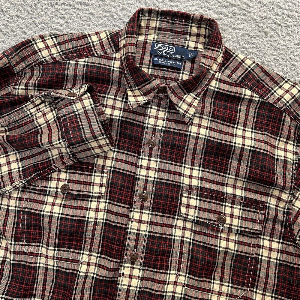 Polo by Ralph Lauren Men's Red Plaid Shirt